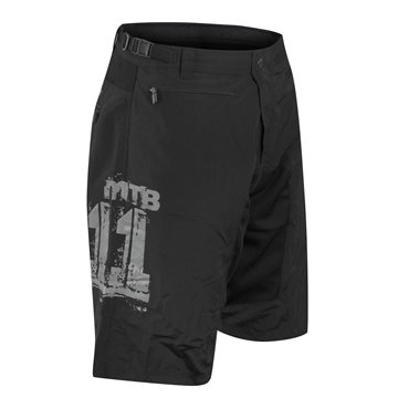 Pantaloni Force MTB-11 cu sub-pantaloni cu bazon Negru XXL