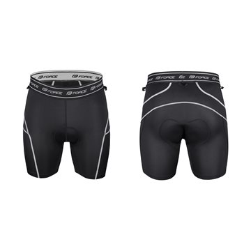 Pantaloni Force Blade MTB cu sub-pantaloni cu bazon Negru M