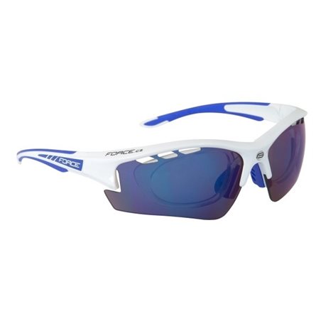Ochelari Force Ride Pro cu suport lentile albastru/alb