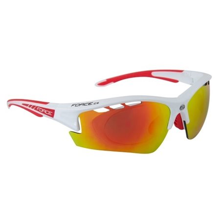 Ochelari Force Ride Pro cu suport lentile rosu/alb