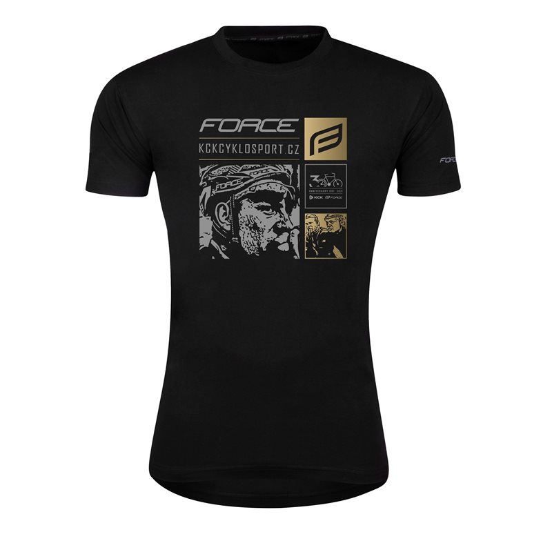 Tricou ciclism Force 30 Years Limited Edition, negru, S
