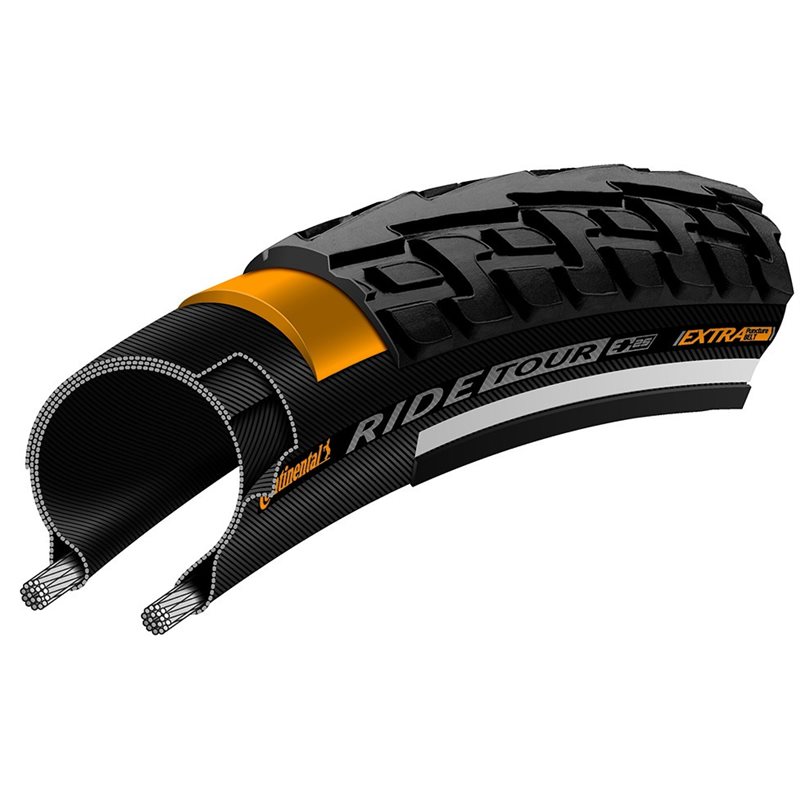 Anvelopa Continental Ride Tour Puncture-ProTection 47-559 ( 26*1,75 )-negru/alb