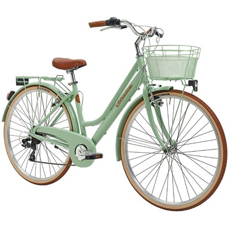 Bicicleta Adriatica City Retro Donna 28 verde 45 cm