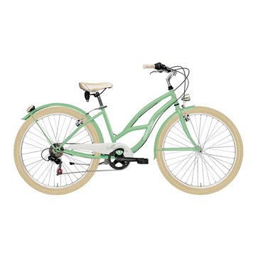 Bicicleta Adriatica Cruiser Lady 26 6V verde 45 cm