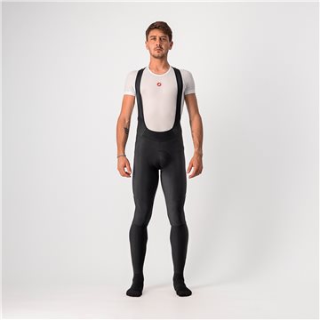 Pantaloni lungi cu bretele Castelli Velocissimo 5, Negru/Gri, M