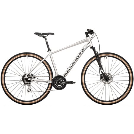 Bicicleta Rock Machine Crossride 300 29 Argintiu/Negru M-18