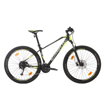 Bicicleta MTB Sprint Apolon 29 2021 Negru Mat/Verde Neon 440 mm