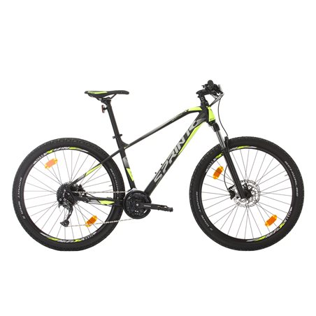 Bicicleta MTB Sprint Apolon 29 2021 Negru Mat/Verde Neon 480 mm