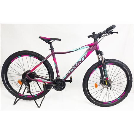 Bicicleta MTB Sprint Maverick Pro Lady 27.5 2021 Violet Mat/Roz Neon 400mm