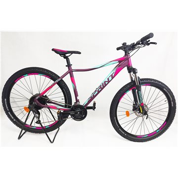 Bicicleta MTB Sprint Maverick Pro Lady 27.5 2021 Violet Mat/Roz Neon 440mm