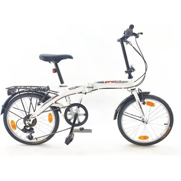 Bicicleta pliabila Sprint Probike Folding 20 6SP Alba