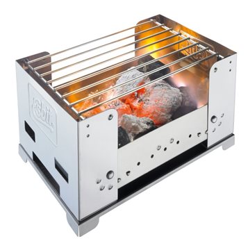 Gratar grill pliabil cu carbune Esbit BBQ300S, inox, 180x305x230mm